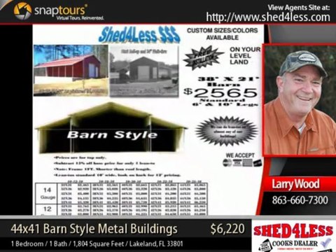 metal buildings - 44x41 Barn Style Metal Buildings