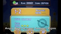 Angry Birds Seasons Summer Pignic Level 1-2 3-Star Walkthrough iPhone/iPod/iPad