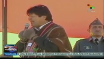 Evo Morales inaugura criadero de truchas en Bolivia