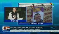 Segundo homenaje a Hugo Chávez en Foro Social Mundial