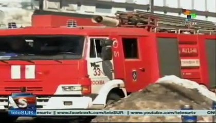 Investigan causas del fuego en Universidad Rusa de Artes