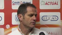 Conférence de presse Stade Lavallois - Le Mans FC : Philippe  HINSCHBERGER (LAVAL) - Denis ZANKO (LEMANS)