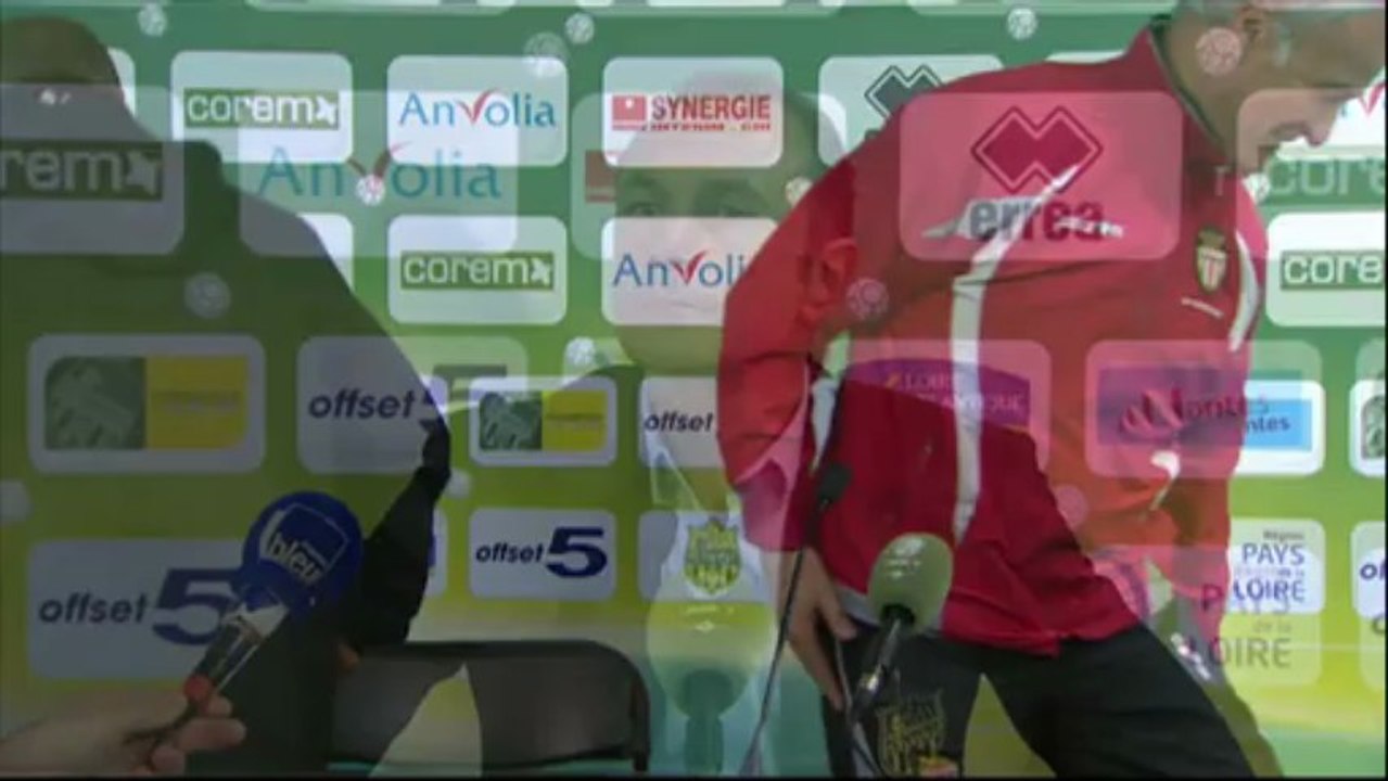 Conférence de presse FC Nantes - AS Monaco FC : Michel DER ZAKARIAN (FCN) - Claudio RANIERI (ASM) - saison 2012/2013