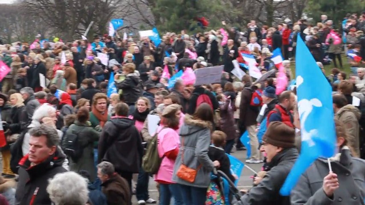 Manif Pour Tous à la porte Maillot le 24 mars 2013