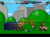 MUGEN: Donkey Kong and Diddy Kong vs SMBZ Mario and Luigi