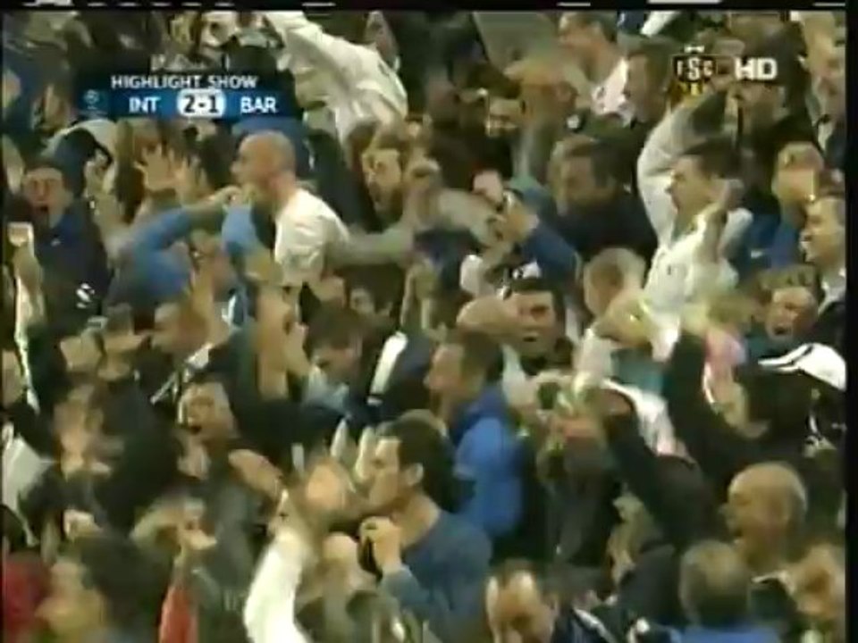 2010 (April 20) Internazionale Milano (Italy) 3-Barcelona (Spain) 1 (Champions League)