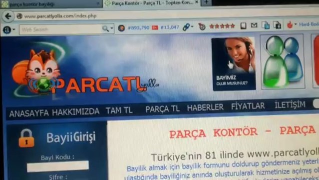 Parça Kontör Parça TL - Parcatlyolla.com