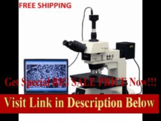 Tải video: [SPECIAL DISCOUNT] AmScope 50X-750X Darkfield Polarizing Metallurgical Microscope + 9MP Camera