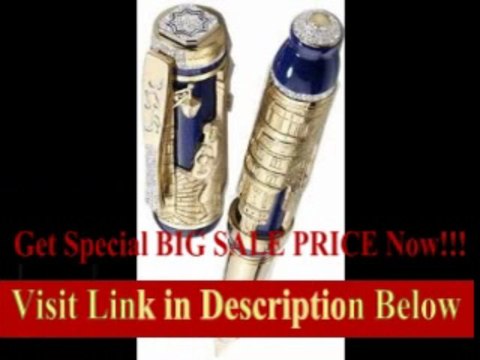 [FOR SALE] Montegrappa Barbiere Fountain Pen Yellow Gold With Stones Extra