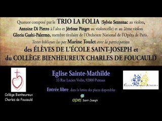Vendredi 05 avril 19h30 Eglise Sainte-Mathilde 92800 PUTEAUX
