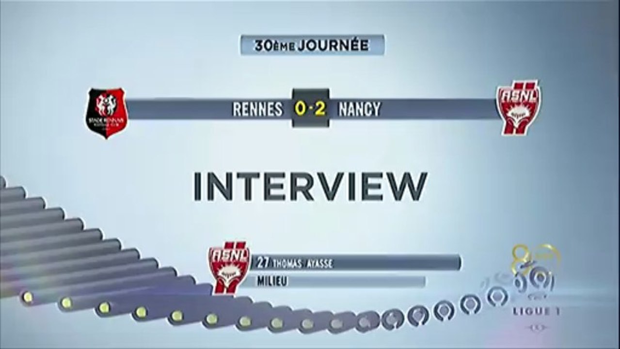 Interview de fin de match : Stade Rennais FC - AS Nancy-Lorraine - saison 2012/2013