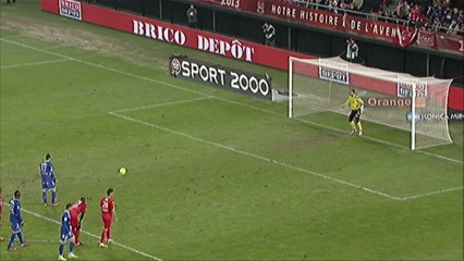 But Florian THAUVIN (84ème pen) - Valenciennes FC - SC Bastia (3-4) - saison 2012/2013
