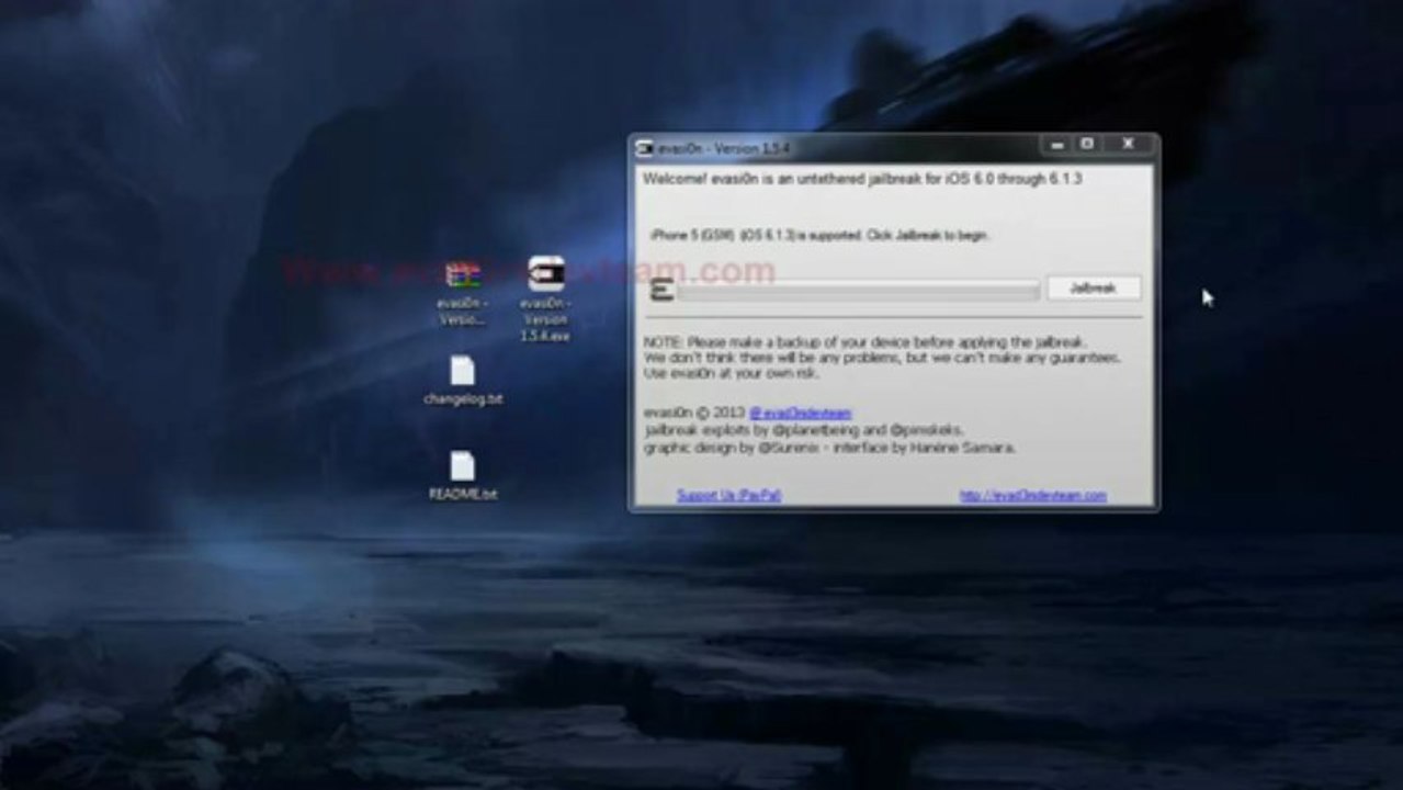 Jailbreak ios 6.1.3 Untethered With Evasi0n For iOS 6 iPhone 5, 4S, 4, 3GS, iPod Touch iPad