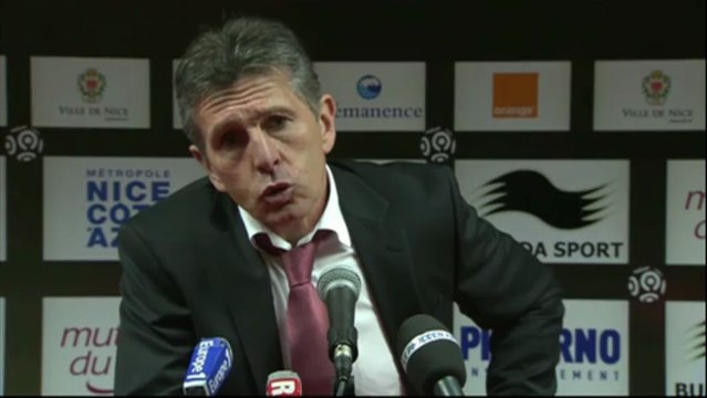 Conférence de presse OGC Nice - Olympique de Marseille : Claude PUEL (OGCN) - Elie BAUP (OM) - saison 2012/2013