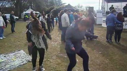 Leanne And Demi Rocking At Glastonbury Erm I Mean Camperdown Park Lol