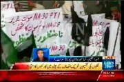 PTI worker protest for PTI election tickets NA-30 election 2013 in Swat Jalsa