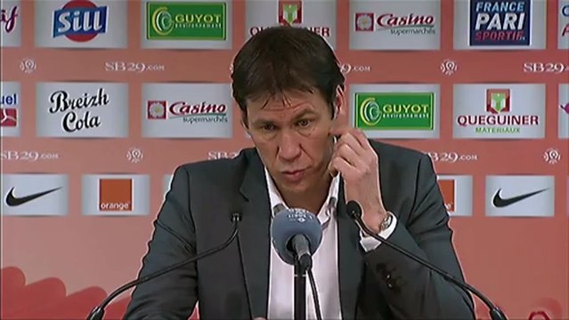 Conférence de presse Stade Brestois 29 - LOSC Lille : Landry CHAUVIN (SB29) - Rudi GARCIA (LOSC) - saison 2012/2013
