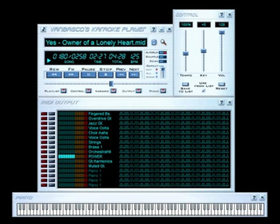 Electric MIDI Guitars Demo - Michael Jackson's "Beat It", Deep Purple, Yes [Arachno SoundFont]