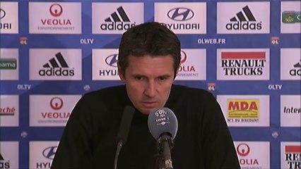 Conférence de presse Olympique Lyonnais - FC Sochaux-Montbéliard : Rémi GARDE (OL) - Eric HELY (FCSM) - saison 2012/2013