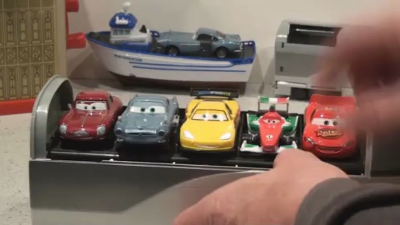 Pixar Cars 2 Spy Train, Stephenson the Car Holder with Missile Shooter. ..cool