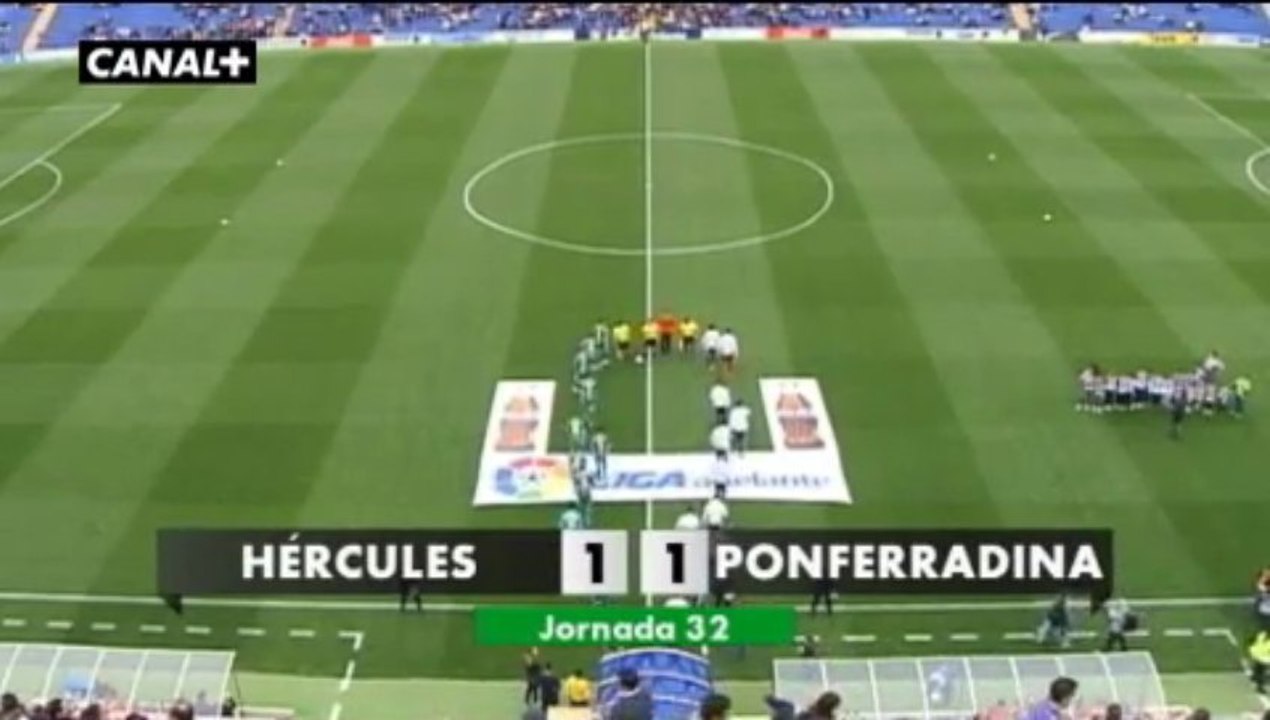Liga Adelante  Hércules 1  Ponferradina  1