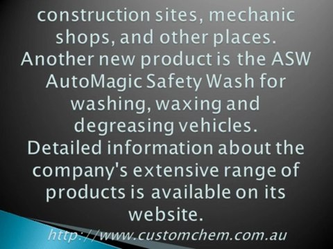 Extensive Range of Cleaning Chemicals from Custom Chemicals