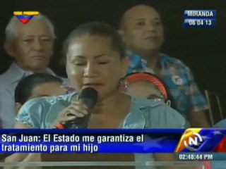 Opositora Cristina San Juan: Mi hijo con discapacidad tuvo mucha ayuda del Pdte. Chávez