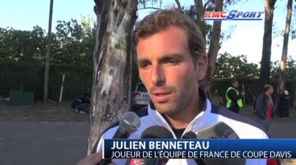 Coupe Davis / Les réactions de M. Llodra, J. Benneteau et A. Clément après la défaite du double - 06/04