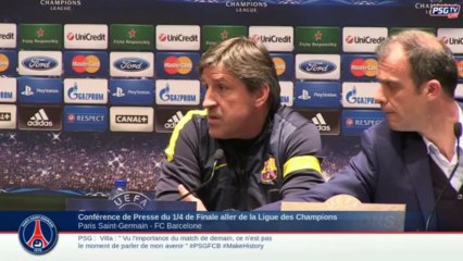 Conférence de Presse Paris Saint-Germain contre FC Barcelone