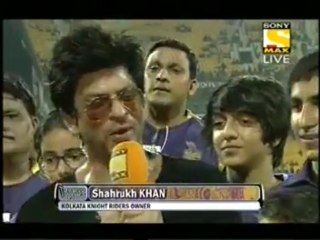 Shah Rukh Khan @IamSRK Winning Moments IPL 2012