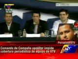 Impiden acceso a periodistas de VTV y RNV a rueda de prensa de Capriles