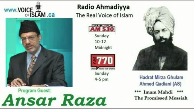 Radio Ahmadiyya 2013-03-31 Am770 - March 31st - Complete - Guest Ansar Raza