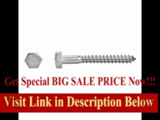 [BEST BUY] DrillSpot 3/8 x 10 Hex Head Lag Screw 18-8 Stainless Steel