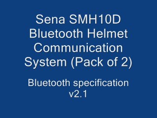 Sena SMH10D Bluetooth Helmet Communication System (Pack of 2)