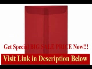 [BEST BUY] 10 x 13 Open End Envelopes - Red Translucent (50000 Qty.)