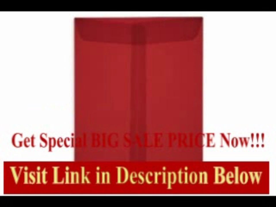 [BEST BUY] 10 x 13 Open End Envelopes - Red Translucent (50000 Qty.)