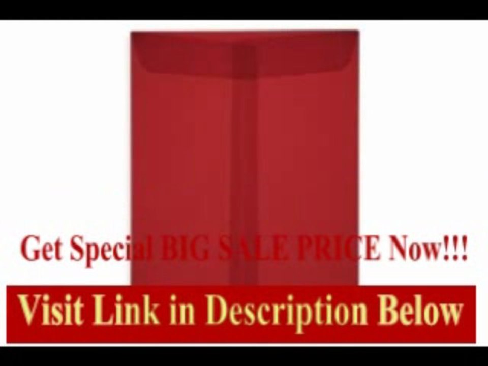[SPECIAL DISCOUNT] 9 x 12 Open End Envelopes - Red Translucent (50000 Qty.)