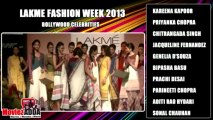 Lakme Fashion Week 2013 | Top Bollywood Actresses Ramp Walk | Bollywood Showstoppers