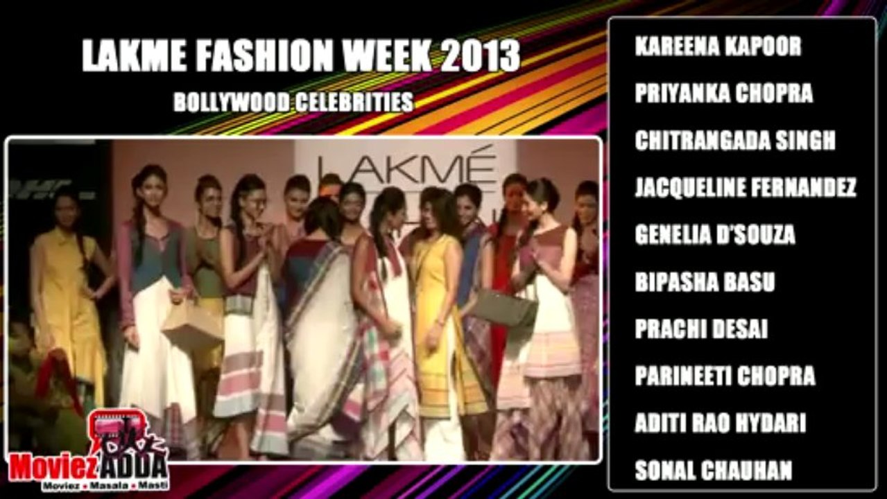 Lakme Fashion Week 2013 | Top Bollywood Actresses Ramp Walk | Bollywood Showstoppers