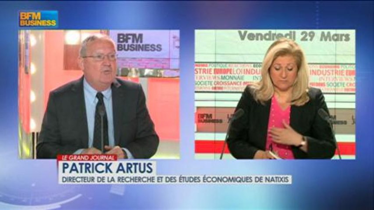 Patrick Artus, directeur de Natixis dans Le Grand Journal - 29 mars 3/4