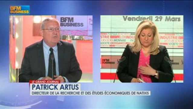Patrick Artus, directeur de Natixis dans Le Grand Journal - 29 mars 3/4