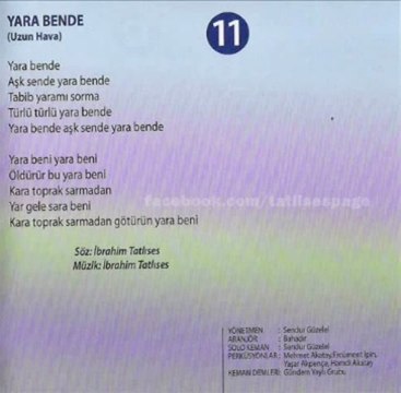 İbrahim Tatlıses - Yara Bende Uzun Hava
