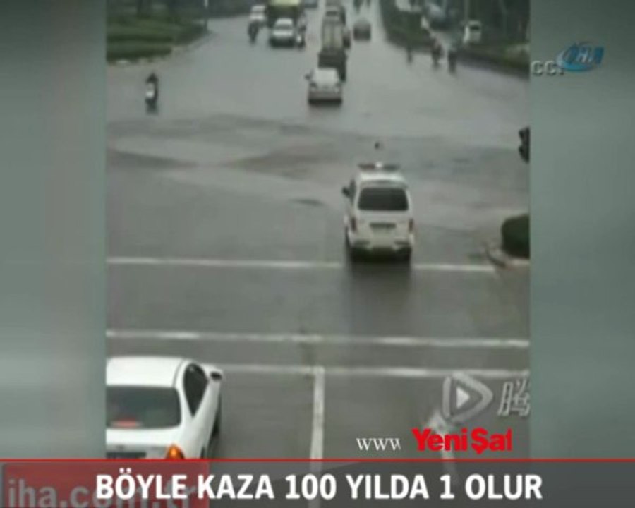 Böyle kaza 100 yılda 1 olur!