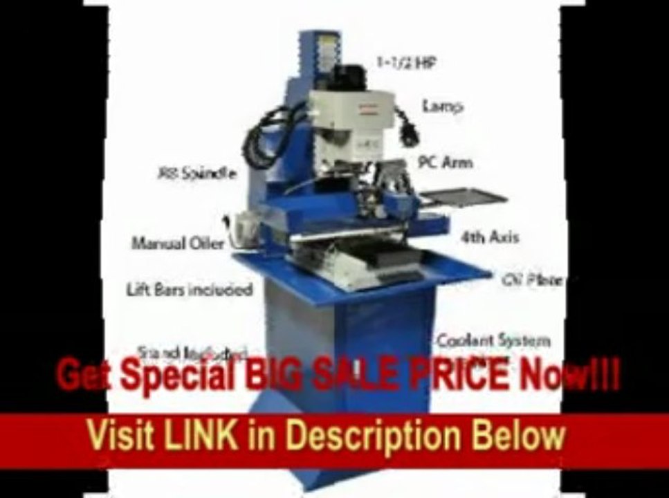 "[BEST PRICE] Bolton Tools 	 Bolton Tools 4 AXIS Mini CNC Milling Machine Mill Drill M4 w Stand 1.5 HP 1 Year Warranty!"