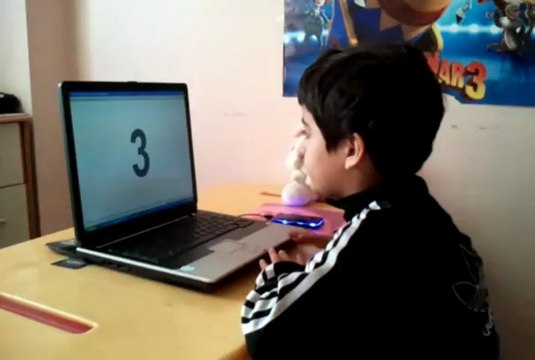 Deniz Cebeci Mersin mega aritmetik öğrencisi 50 sayı flash anzan 0.5msn toplama çıkarma çalışması