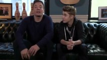 Justin Bieber with Jimmy Fallon