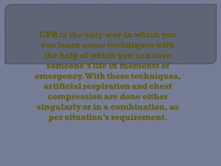 Professions where CPR certification is necessary