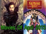 Upcoming Movies April 2013