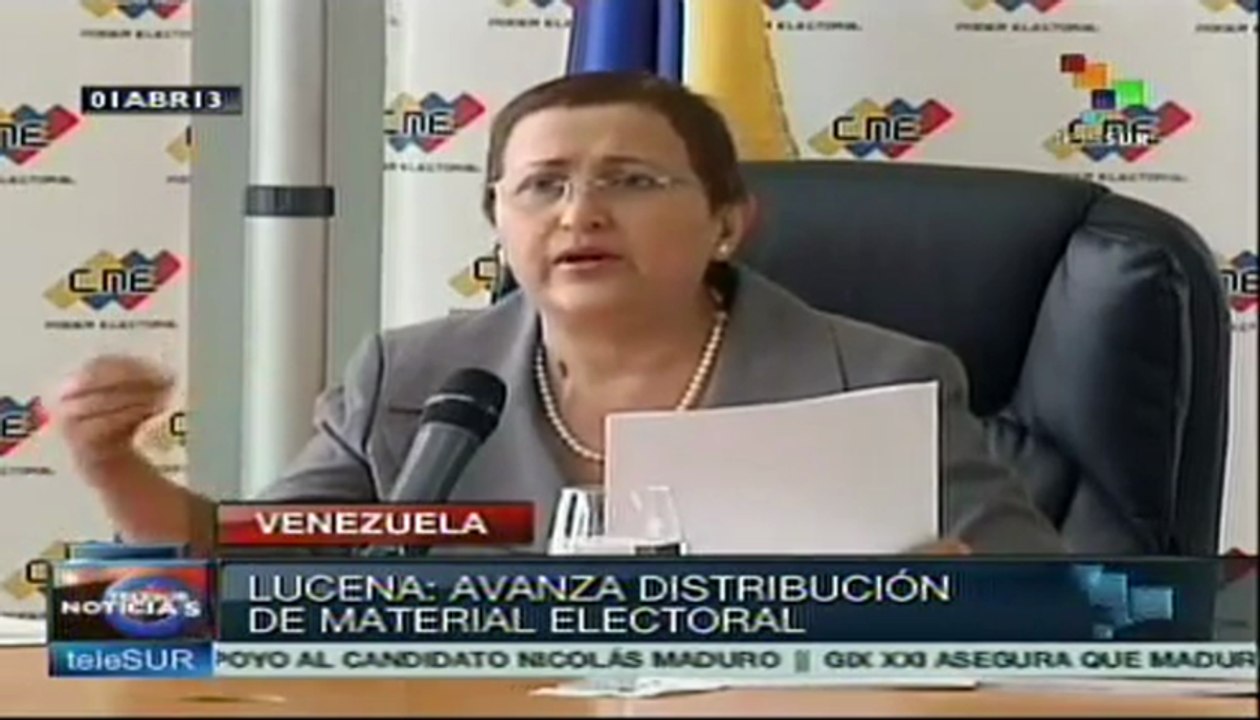 Material electoral se entrega sin dificultades: CNE