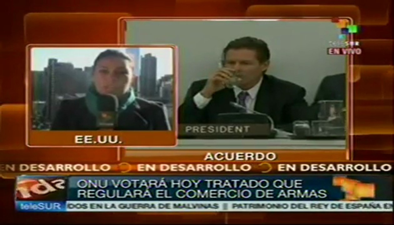 ONU busca nuevo tratado sobre comercio de armas